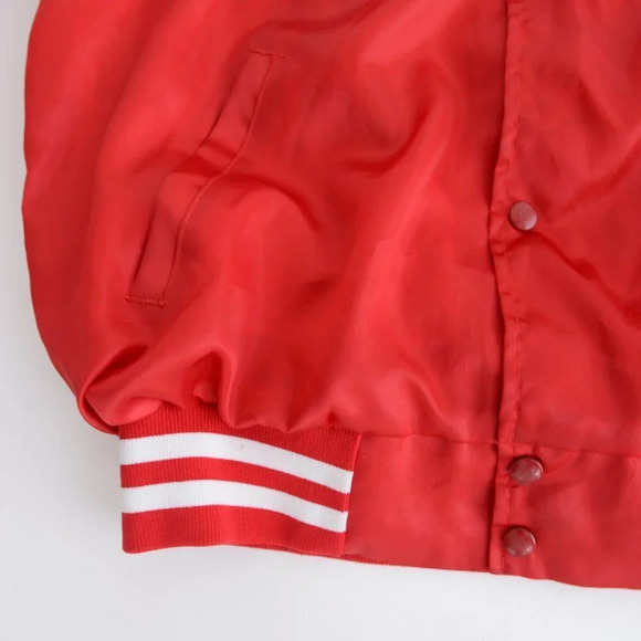 Vintage West Ark made in U.S.A. Citgo  Motor oil Red Button Up Varsity Jacket - Picture 8 of 15